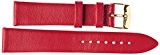 12 mm Kaiser Montres Cuir Bracelet de Montre bracelet cuir Saffiano Rouge 12 mm Bracelet : Jaune