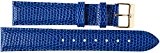 16 mm Kaiser Montres Bracelet en cuir Bracelet de montre cuir Band bleu foncé 16 mm schliesse : Jaune