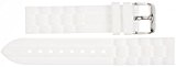18 mm Kaiser Montres bande silicone bracelet de montre montre silicone Band blanc 18 mm boucle : Blanc