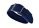 20 mm bleu vert bracelets de montre Perlon en nylon de style nato doux haut de gamme balistiques délicats sangles ...