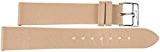 20 mm Kaiser Montres Cuir Bracelet de Montre bracelet cuir Saffiano Beige 20 mm Bracelet : Blanc