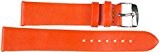 20 mm Kaiser Montres Cuir Bracelet de Montre bracelet cuir Saffiano Orange 20 mm Bracelet : Blanc