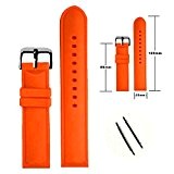 20mm couleur orange silicone Ladies Jelly Rubber Band Montre Homme Straps