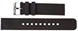 22 mm Kaiser Montres bande silicone bracelet de montre bracelet en silicone noir 22 mm Boucle : Blanc