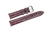 28mm marron larges bracelets de montre en cuir bandes rembourrées véritable grain supérieur peau de veau pour les grandes grandes ...