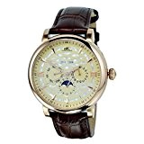 ADEE KAYE MULTI FUNCTION HOMME 46.42MM CUIR AUTOMATIQUE MONTRE AK2242-MRG/CH