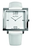 Alfex - 5699_851 - Montre Femme - Quartz Analogique - Cadran Blanc - Bracelet Cuir Blanc
