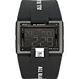All Blacks - 680128 - Montre Homme - Quartz Digital - Cadran LCD - Bracelet Plastique Noir