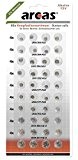 Arcas Pack de 40 piles bouton AG1-AG13