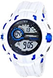 Armitron Sport Homme 40/8335wht numérique avec bleu montre chronographe bracelet en résine Blanc