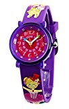 Baby Watch - 3700230606153 - Montre ZAP Trapéziste - Montre Fille - Quartz Pédagogique - Cadran Violet - Bracelet Plastique ...