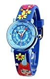 Baby Watch - 606085 - Fée - Montre Fille - Quartz Pédagogique - Cadran Bleu - Bracelet Plastique Multicolore