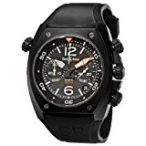 BELL AND ROSS MARINE HOMME 44MM CHRONOGRAPHE AUTOMATIQUE MONTRE BR02-CHR-BL-CA