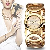 Belles montres, Weiqin®brand luxe cristal de montres en or montre choc femmes de mode bracelet de montre-bracelet à quartz watreproof