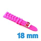 Bracelet - Bracelet montre - Rose Taille : 20 mm Contenu : 1 Bracelet - Couleur : Rose - Matière ...