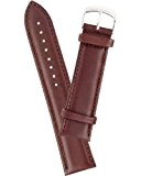 Bracelet de montre cuir lisse - marron 20 mm