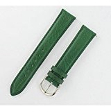Bracelet de montre en cuir de veau Buffalo 18mm vert - Vert-08, 18 mm