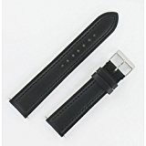 Bracelet de montre en Cuir de Veau Classic 28mm Noir - Noir-01, 28 mm