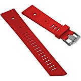 Bracelet de montre ZULUDIVER® 281 par Bonetto Cinturini caoutchouc italien de haute qualité Rouge 22mm