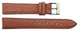 Bracelet pour montre en Galuchat Rose - 18mm - - boucle en acier Argenté - B18017