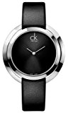 Calvin Klein Montre bracelet Femme, Cuir, couleur: noir