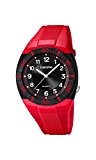 Calypso Hommes de montre à quartz avec affichage analogique et bracelet en plastique rouge cadran noir k5238/3