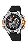 Calypso watches - K5586/4 - Montre Garçons - Quartz Analogique et digitale - Alarme/Chronomètre/Eclairage - Bracelet Caoutchouc Noir