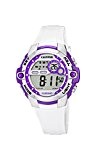 Calypso watches - K5617/3 - Montre Fille - Quartz Digital - Alarme/Chronomètre/Eclairage - Bracelet Plastique Blanc