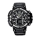 Caoutchouc Bande homme - LED numérique Sport - plongée sous-marine étanche - Quartz montre-bracelet Fulltime®