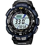 Casio - PRG240B-2E - Montre Homme - Quartz Digital - Solaire montre alimenté - Alarme - Chronomètre - Bracelet Bleu