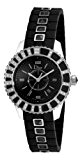 Christian Dior Femmes CD113115R001 Christal Diamond Watch cadran noir
