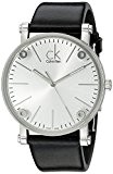 CK - K3B2T1C6 - Montre Homme - Quartz Analogique - Bracelet Cuir Noir
