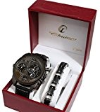 COFFRET MONTRE HOMME GROS CADRAN ONLY THE BRAVE GOURMETTE ACIER INOXYDABLE STAINLESS STEAL