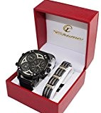 COFFRET MONTRE HOMME GROS CADRAN ONLY THE BRAVE GOURMETTE ACIER INOXYDABLE STAINLESS STEAL