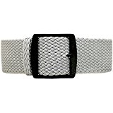 daluca Câbles en nylon tressé montre sangle – Gris (PVD Boucle) : 22 mm