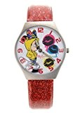 Disney - WCL000082 - Minnie - Montre Fille - Quartz Analogique - Cadran Blanc - Bracelet Autre Rouge