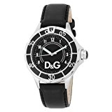 Dolce & Gabbana - DW0509 - Montre Homme - Quartz Analogique - Cadran Noir - Bracelet Cuir Noir