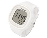 DSstyles 50m imperméable à l'eau Chronographe date rétro-éclairage numérique Silicone Montre Sport Watch - Blanc