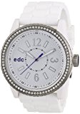 edc by Esprit - A.EE101032001 - Montre Femme - Quartz Analogique - Bracelet Plastique Blanc
