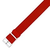 Eichmüller Perlon Band Perlon – Textile – Bande 20 mm rouge – Red – Rouge