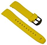 Ersatzband Uhrenarmband Silikon Band gelb passend zu Timex Yacht Racer TW2P44500 TW2P44300