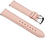 Eulit Fancy Fashion Ersatzband Uhrenarmband Rindsleder Band Rosé 25480S, Stegbreite:18mm