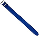 EULIT Uhrenarmband Perlonband | Durchzugsband, in 20mm, Farben:blau