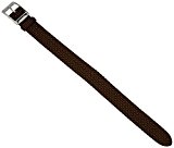 EULIT Uhrenarmband Perlonband | Durchzugsband, in 20mm, Farben:braun