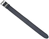 EULIT Uhrenarmband Perlonband | Durchzugsband, in 20mm, Farben:grau