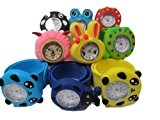 Fat-catz-copy-catz Lot de 10 montres pour enfant en silicone à clipser avec motif Mickey Nemo abeille grenouille panda lapin