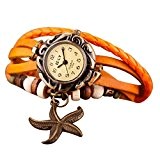 Femmes de quartz rétro vintage papillon bracelet en imitation cuir pour femme bracelet montre