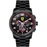 Ferrari - 830054 - Montre Homme - Quartz Analogique - Cadran Noir - Bracelet Acier plaqué Noir