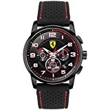 Ferrari - 830063 - Montre Homme - Quartz Analogique - Cadran Noir - Bracelet Silicone Noir