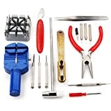 fineo® 16 pièces Kit de réparation mécanique Kit d'outils horloger Outils